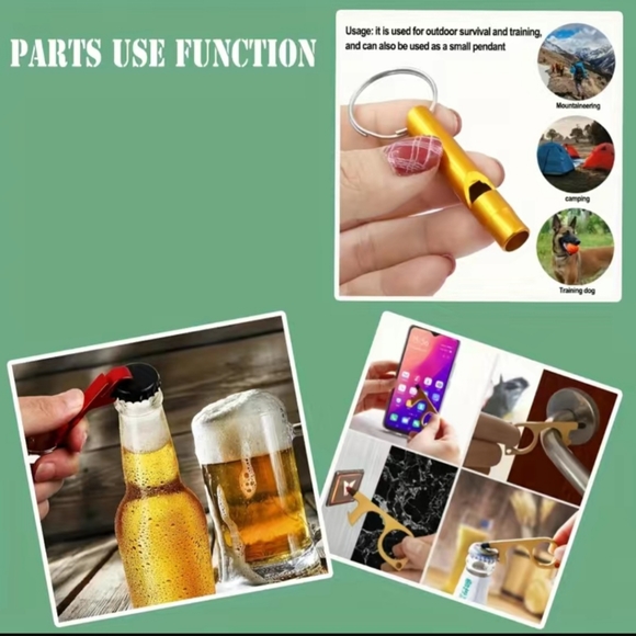 New 9 pcs Skull Women Self Defense Keychain - Picture 4 of 4